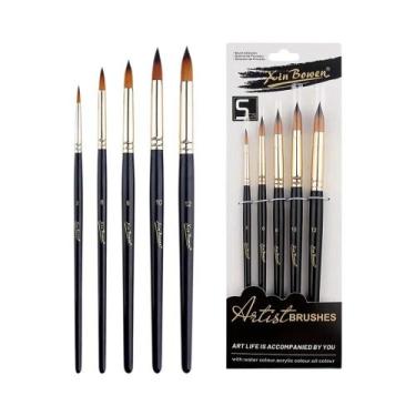 Imagem de Conjunto De Pincéis De Pintura Para Artistas, Para Acrílico, Óleo E Aq