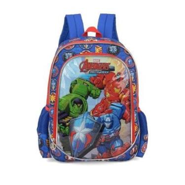 Imagem de Mochila Escolar Luxcel Avengers Azul-Masculino