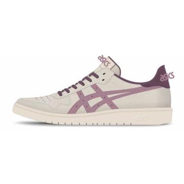 Imagem de Tênis ASICS Japan S Camurca - Feminino - Bege/Roxo