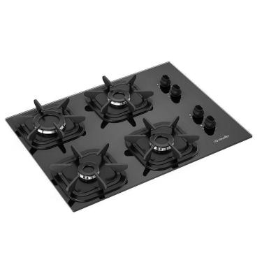 Imagem de Cooktop 4 Bocas A Gás Mueller G4 Com Mesa De Vidro Temperado Preto Bivolt