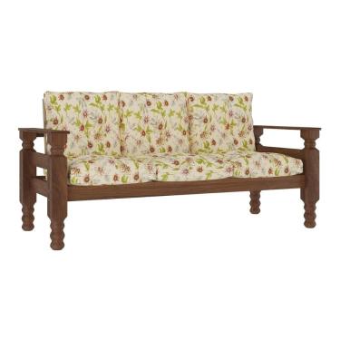 Imagem de Sofá 3 Lugares Madeira Maciça Liz Multimóveis VCR7000