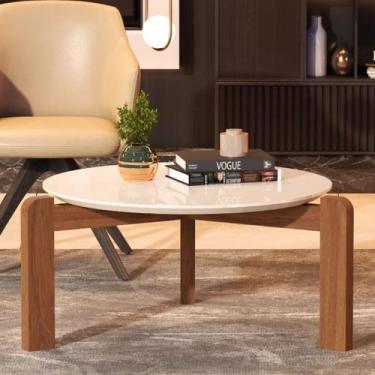 Imagem de Mesa De Centro Áustria Decorativa Para Sala Estar Pés Madeira - DVC Ho