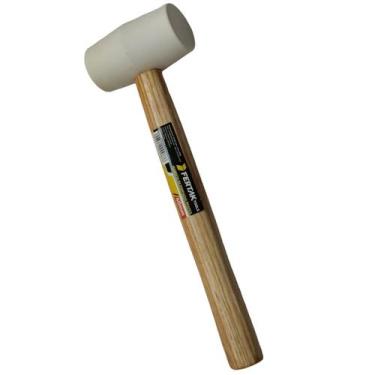 Imagem de Marreta de Borracha para Piso Porcelanato Cabo de Madeira 40mm Fertak