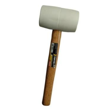 Imagem de Marreta de Borracha para Piso Porcelanato Cabo de Madeira 60mm Fertak
