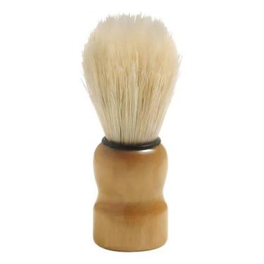Imagem de Pincel Para Barba Cerdas Macias Cabo De Madeira Enox Grande