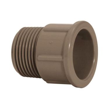 Imagem de Adaptador Curto 25 X 3/4 Pol Solda Amanco Soldável Com Rosca 25mm Para Cano Marrom