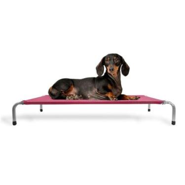 Imagem de Cama Para Cachorro Pets Suspensa Média Tamanho M Rosa - Pet Best Soluç