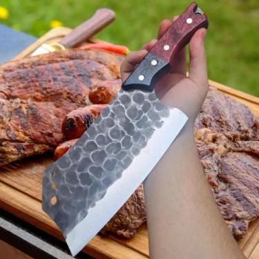 Imagem de Cutelo Faca Grande Luxo Premium Design Moderno e Afiado Profissional S