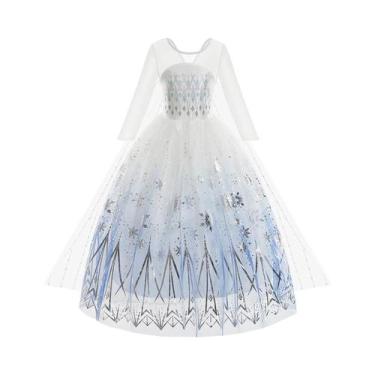 Imagem de Vestido De Princesa Elsa Para Meninas Bebês Disney Frozen 2 Cosplay Ra