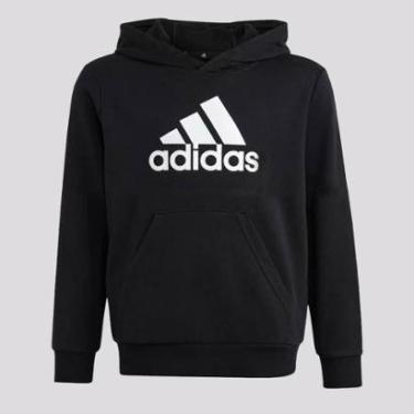 Imagem de Moletom Adidas com Capuz Juvenil Preto-Masculino