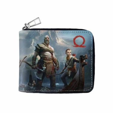 Imagem de Carteira Krato Anime Characters Slim Bifold PU em couro PU - Yiweisai
