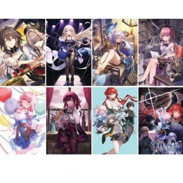 Imagem de Pôster Honkais Impacts Anime Art 28,5 x 42 cm (8 unidades/lote) em pap