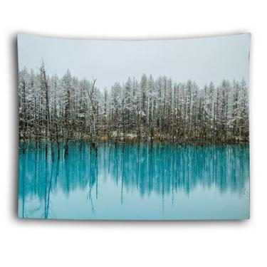 Imagem de Microtecido de parede para tapeçaria, plantas, paisagem, 150x130cm - y