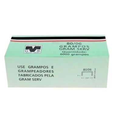 Imagem de Grampo 80/06mm Gramserv 6000peças - Rocama