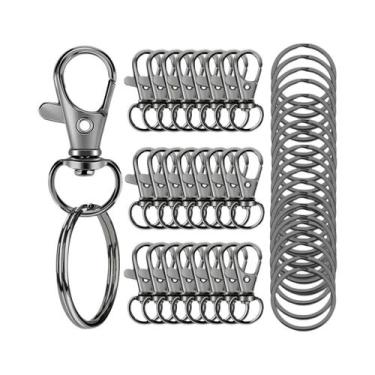 Imagem de 30 Peças De Chaveiros Com Fecho Rotativo Tipo Lagosta, 15 Peças De Cha