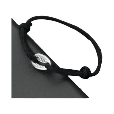 Imagem de Pulseira De Macramê Ajustável Para Homens, Corda Trançada Com Concha P