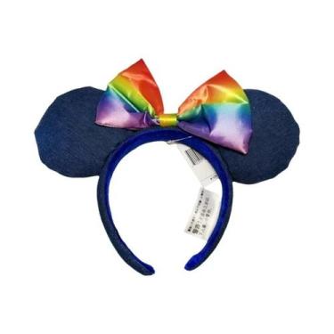 Imagem de Tiara De Orelhas Da Minnie Mouse Com Lantejoulas Rosa Disney Space Mou