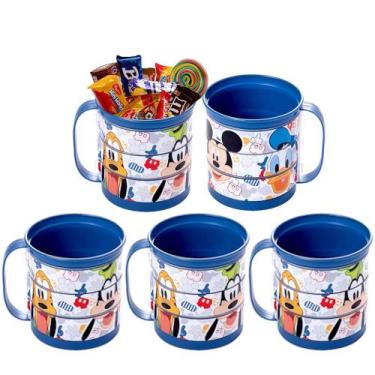 Imagem de Kit 5 Canecas Divertidas Mickey p/ Doces Festa Infantil Lembrança Saco