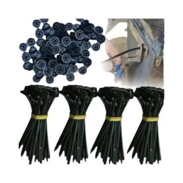 Imagem de Abraçadeira De Nylon Reforçada Com Fivela, Fixador Plástico Automotivo