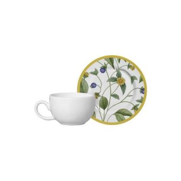 Imagem de Conjunto Com 6 Xícaras De Café Com Pires Silvestre 85Ml - Alleanza Cer
