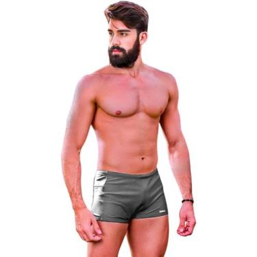 Imagem de Sunga Boxer Masculina Com Bolso Zíper Lateral Forrada Cadarço Ajustavé