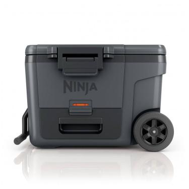 Imagem de Caixa Térmica com Rodas Ninja FrostVault 42 L Cinza Gaveta Dry Zone Isolada