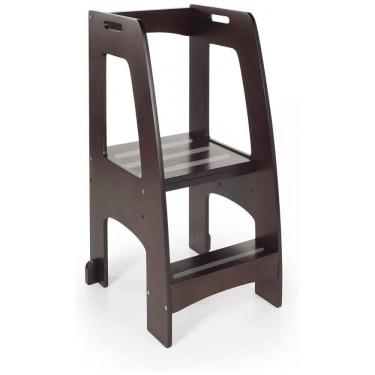 Imagem de Banqueta Torre de Aprendizagem Guidecraft Tower Step-Up Espresso Madeira com Plataforma Ajustável