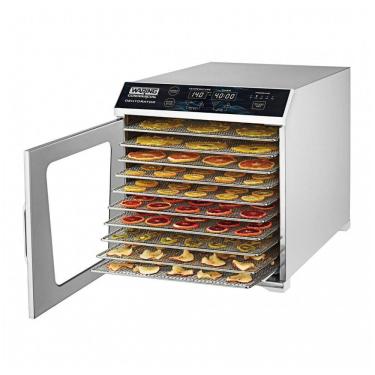 Imagem de Waring WDH10 Desidratadora de Alimentos 10 Bandejas Inox 120V - 1,3 m² 32-82°C