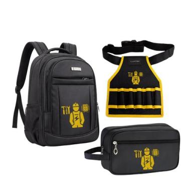 Imagem de Kit 2 Bolsa Mochila Ferramentas e Cinto resistente Reforçado - - Mormi