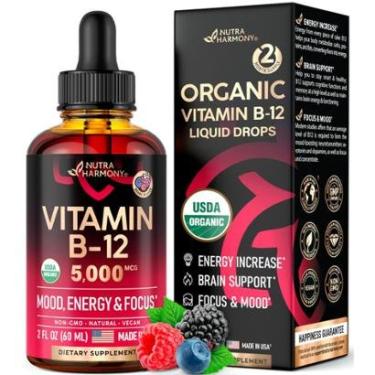 Imagem de Suplemento NUTRAHARMONY Vitamina B12 em gotas sublinguais 5000mcg-Unissex