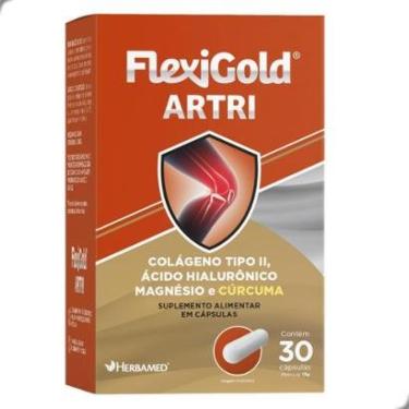 Imagem de Flexigold Artri Colageno Tipo 2 e Curcuma 30 Capsulas Herbamed-Unissex