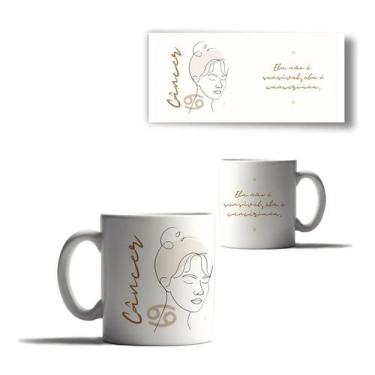 Imagem de Caneca Porcelana Minimalista Signos Horoscopo Ela Não É - Enjoyshop, B