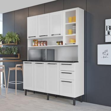 Imagem de Cozinha Compacta Itatiaia Florenca 140 em Aco 8 Portas 2 Gavetas