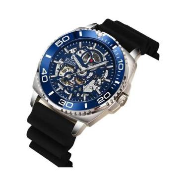 Imagem de Relógio Automático Mecânico Masculino Em Aço Inoxidável À Prova d'Água