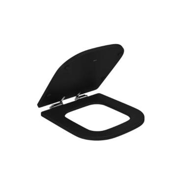 Imagem de Assento para Vaso Sanitário Piano Oval Poliéster Fechamento Suave Conforto Segurança e...