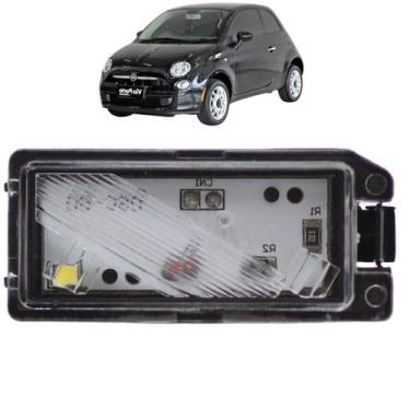 Imagem de Lanterna Luz de Placa LED Conector Quadrado Esquerdo Fiat 500 2012 - D