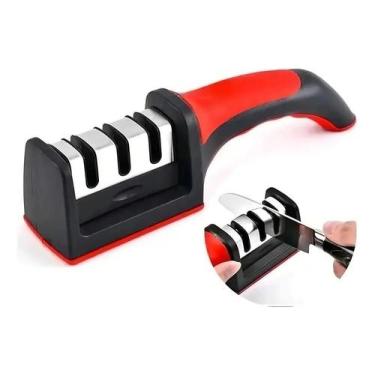 Imagem de Afiador Amolador De Facas 3 Opções De Afiar Profissional - Congratulat