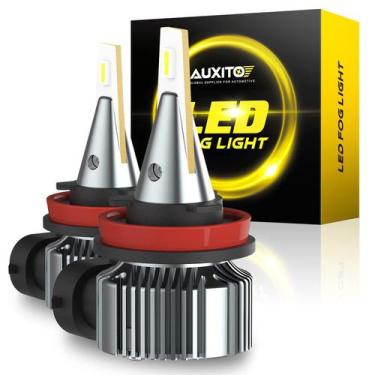 Imagem de Lâmpadas de Neblina LED AUXITO H11 H8 H16 6500K - Branco Frio (Par)