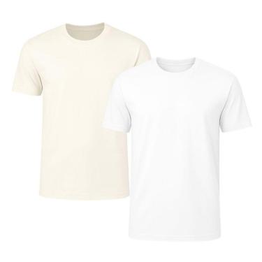 Imagem de Kit 2 Camisetas Masculina Lisa Básica 100% Algodão-Masculino