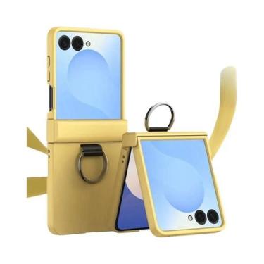 Imagem de Capa Dura Para Samsung Galaxy Z Flip 7 FE 6 5 4 3 Com Anel E Proteção 