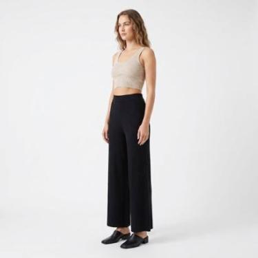 Imagem de Calça Pantalona Canelada Wide Leg Conforto e Estilo 240562-Feminino