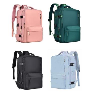 Imagem de Mochila OEM Viral Laptop Viagem Escolar à Prova D'água em Náilon Impermeável 47x31x22cm...