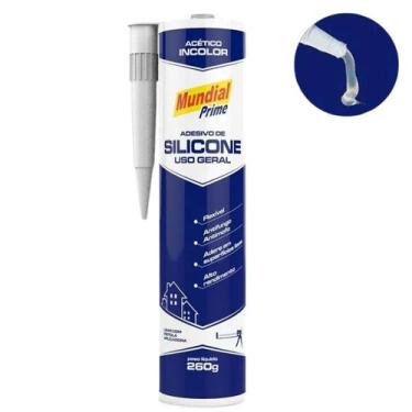 Imagem de Adesivo Silicone Acético 260g Incolor Vedação Transparente para Reparo