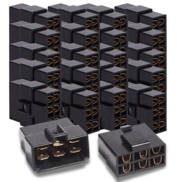 Imagem de Kit 30 Conjuntos Conectores 6 Vias Isolamento Abs Som Carro - Technois