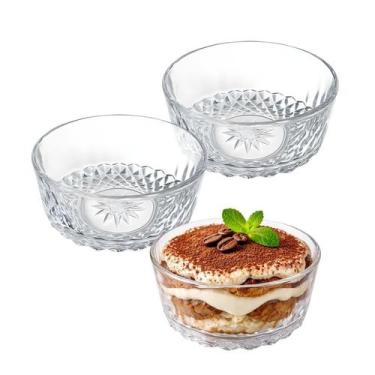 Imagem de Kit 3 Tigela Bowl Mandala Vidro Travessa Sobremesa 250ml - CLICK HOUSE