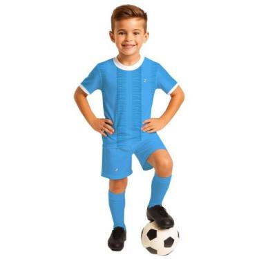Imagem de Kit Infantil Futebol Camisa E Short Dry Fit Treino e Jogo - D'Sportivo