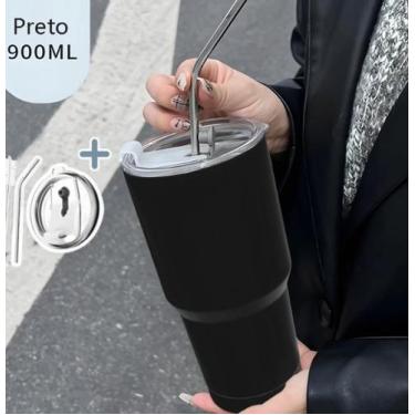 Imagem de Copo termico com canudo- Tudo em Caixa