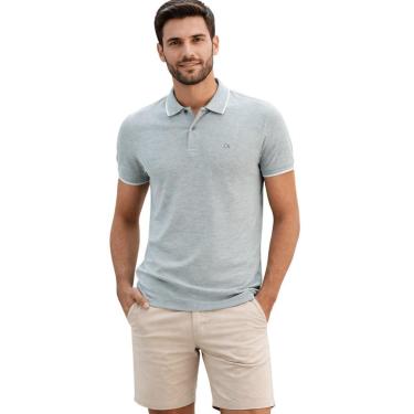 Imagem de Camisa Polo Slim Manga Curta Masculina 007514019 Ogochi Verde-Masculino