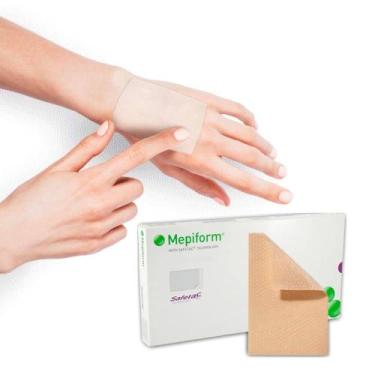 Imagem de Curativo Mepiform Silicone Quelóides e Cicatrizes 4x30cm - Molnlycke