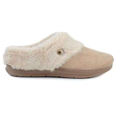 Imagem de Pantufa Feminina Pegada Peluciada Bege- 2660, Bege, 35